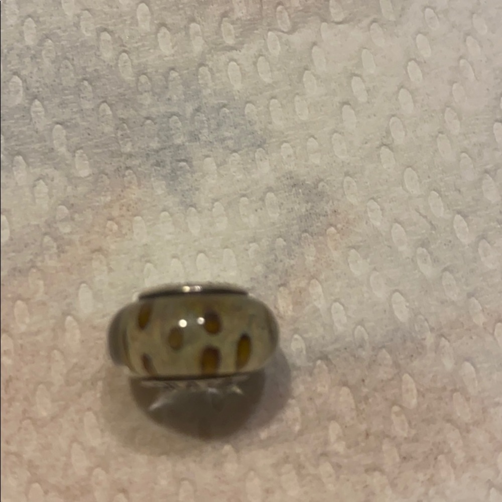 Leopard print Pandora charm barely used